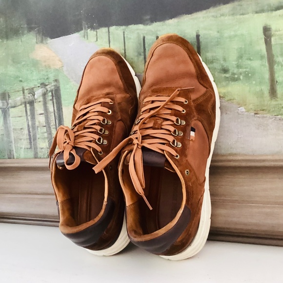 Allen Edmonds Men’s 11 D Canyon Weatherproof Runner Sap Brown Suede Vibram Sole - Picture 2 of 16